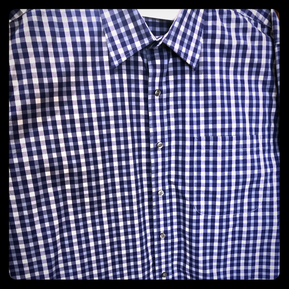 SYNRGY short sleeve plaid shirt